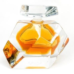 Rare Vintage 'Eau De Saint - Louis' Crystal Perfume Bottle & Stopper